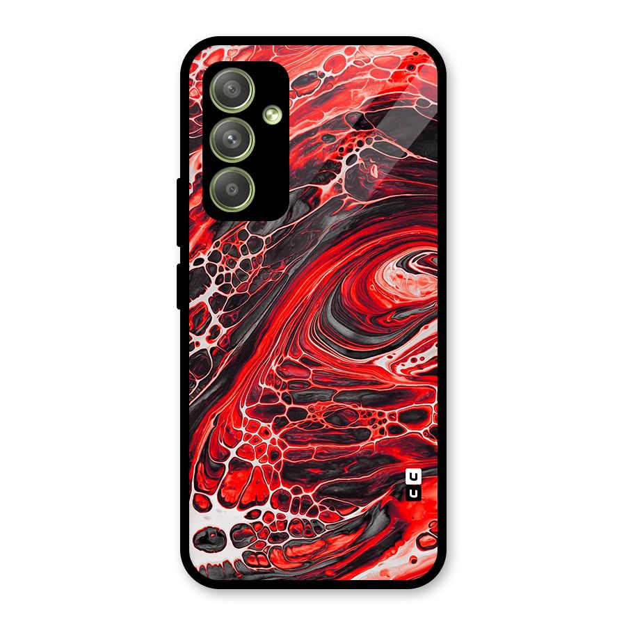 Abstract Pattern Gradient Marbled Glass Back Case for Galaxy A54