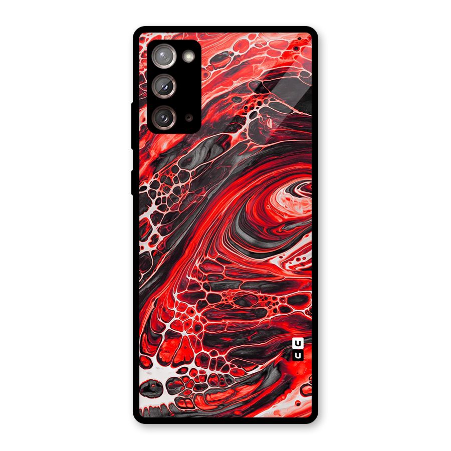 Abstract Pattern Gradient Marbled Glass Back Case for Galaxy Note 20