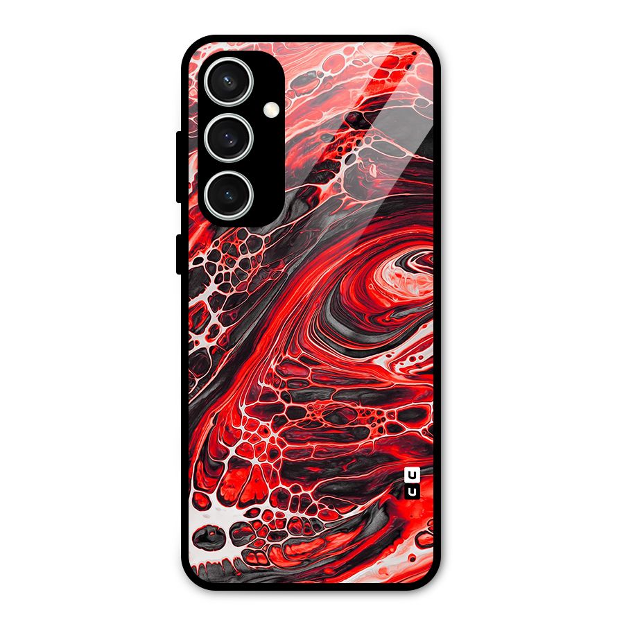 Abstract Pattern Gradient Marbled Glass Back Case for Galaxy S23 FE