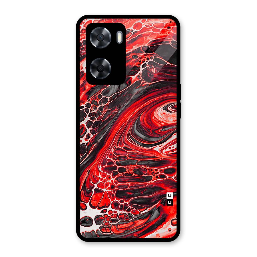 Abstract Pattern Gradient Marbled Glass Back Case for OnePlus Nord N20 SE