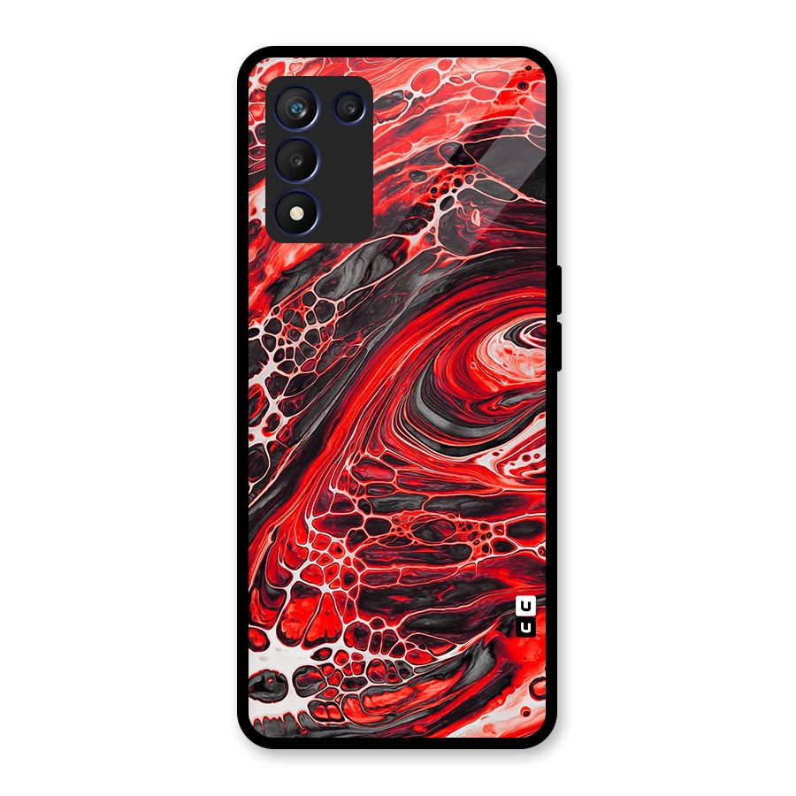 Abstract Pattern Gradient Marbled Glass Back Case for Realme 9 5G Speed