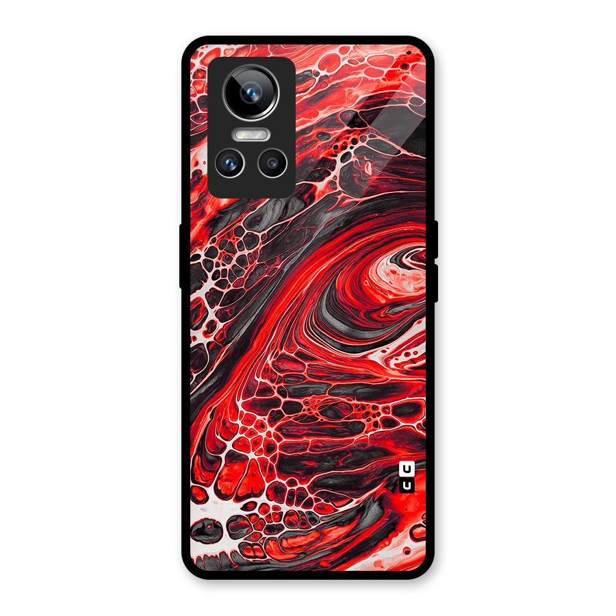 Abstract Pattern Gradient Marbled Glass Back Case for Realme GT Neo 3