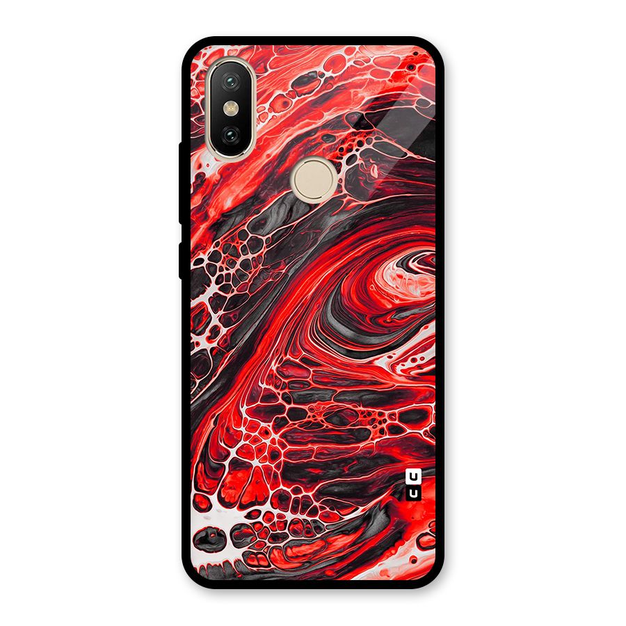 Abstract Pattern Gradient Marbled Glass Back Case for Redmi A2