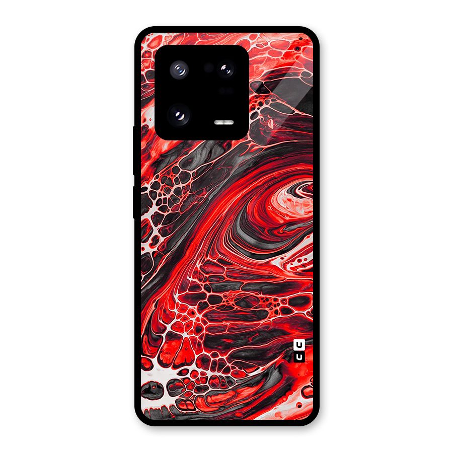 Abstract Pattern Gradient Marbled Glass Back Case for Xiaomi 13 Pro