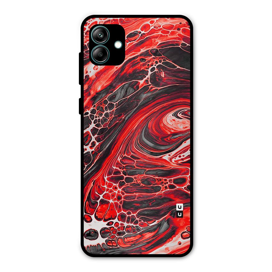 Abstract Pattern Gradient Marbled Metal Back Case for Galaxy A04