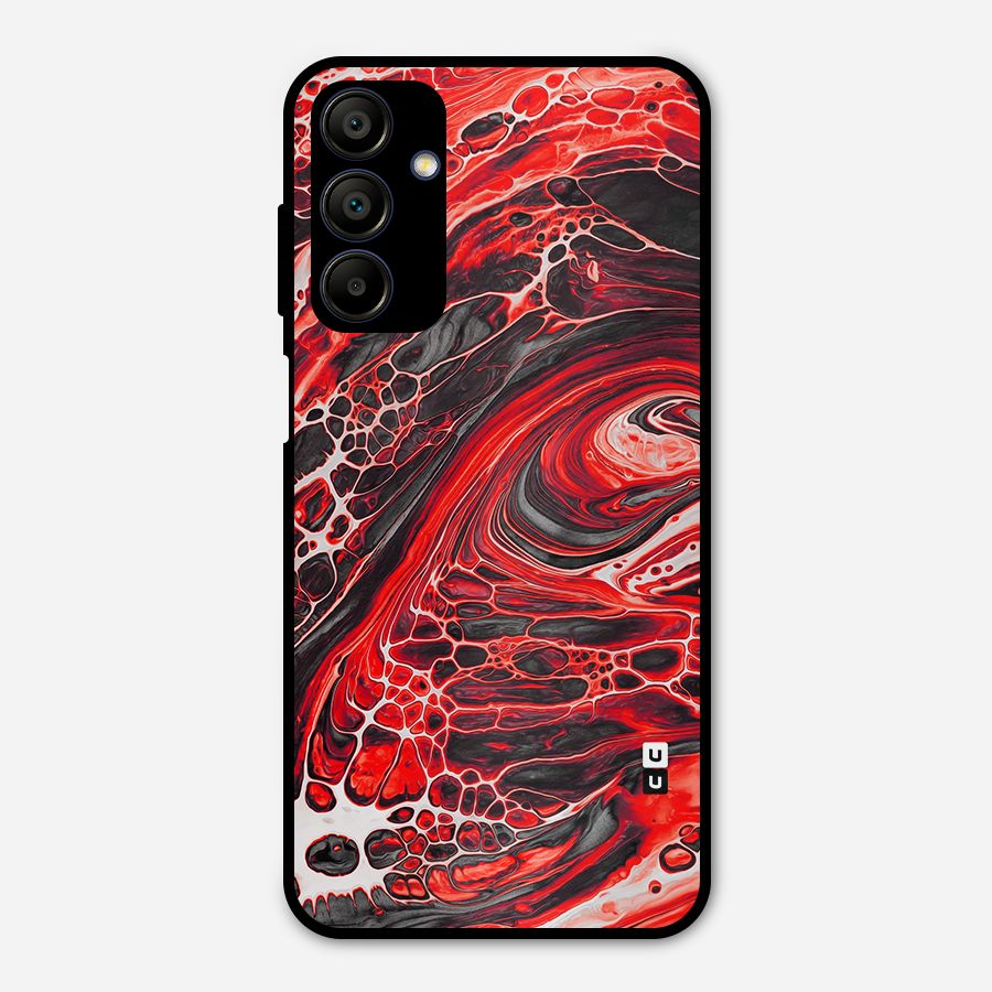 Abstract Pattern Gradient Marbled Metal Back Case for Galaxy A15 5G