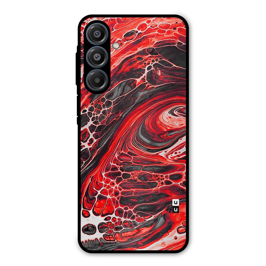 Abstract Pattern Gradient Marbled Metal Back Case for Galaxy A16 5G