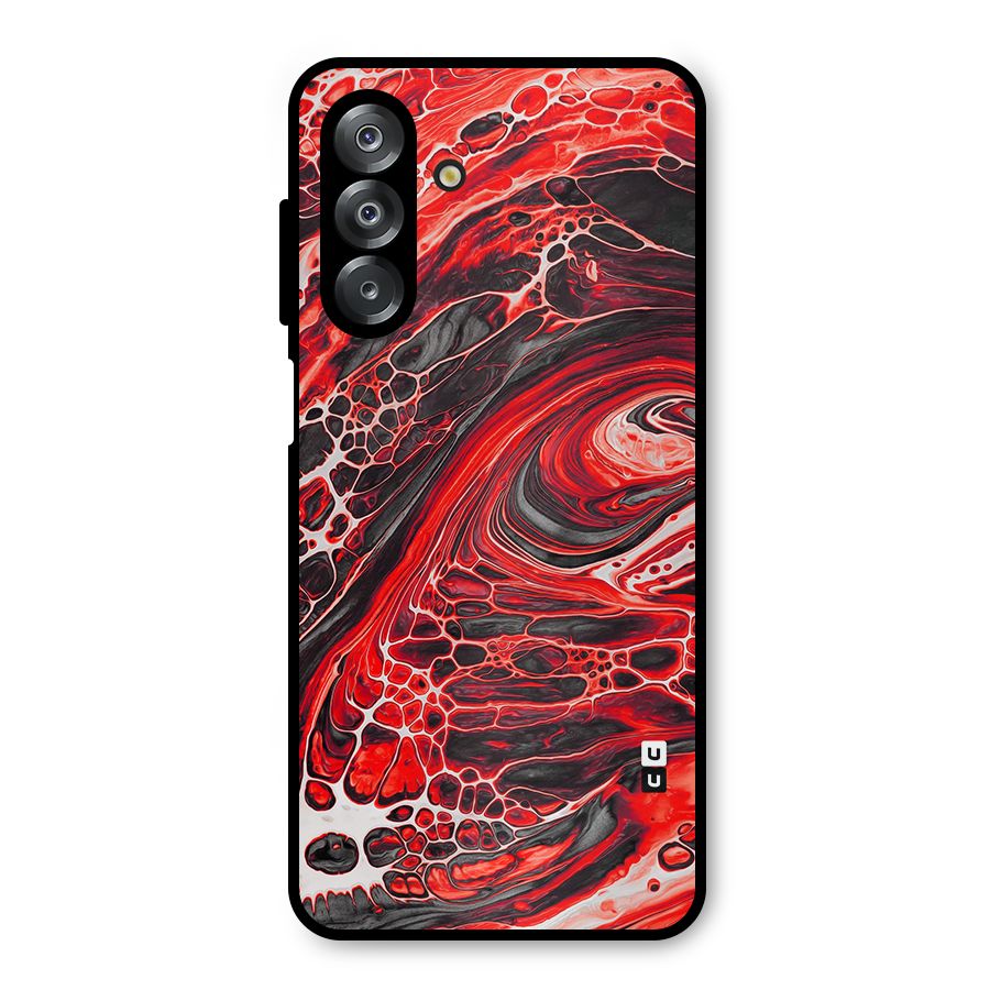 Abstract Pattern Gradient Marbled Metal Back Case for Galaxy A26