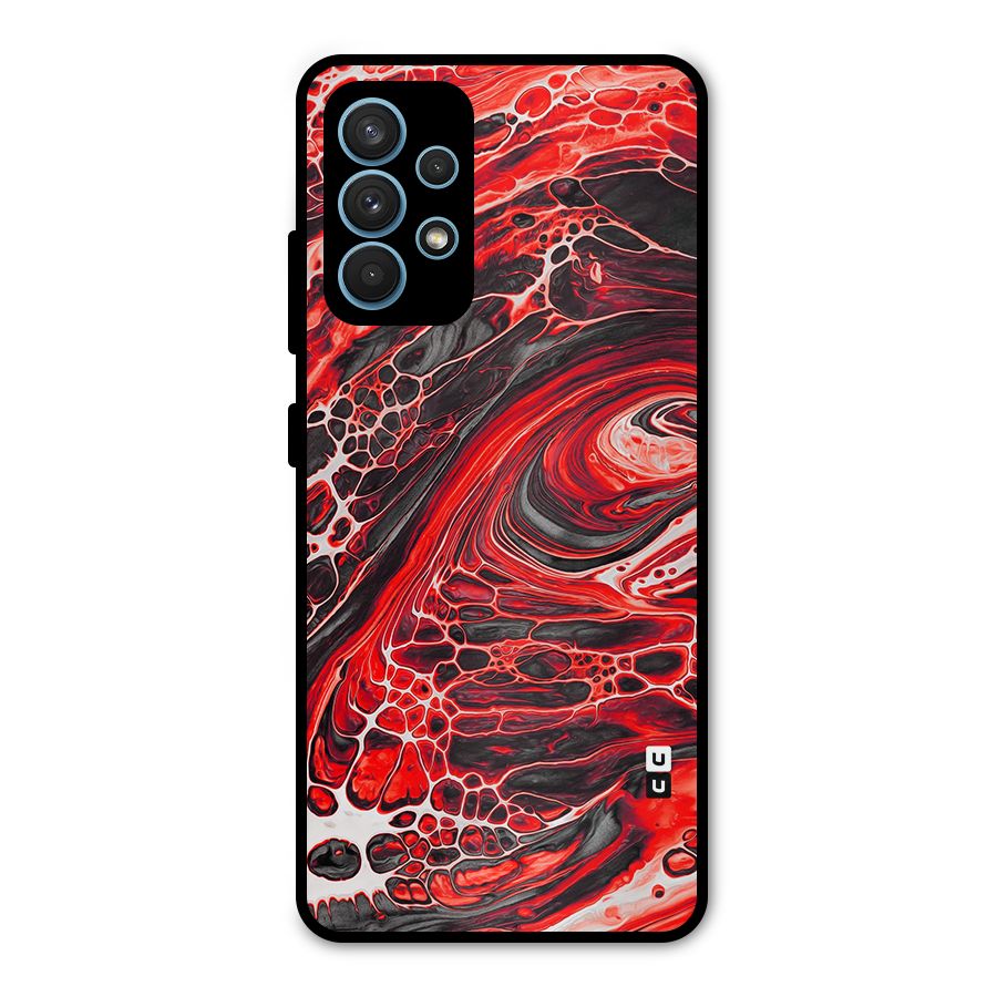 Abstract Pattern Gradient Marbled Metal Back Case for Galaxy A32