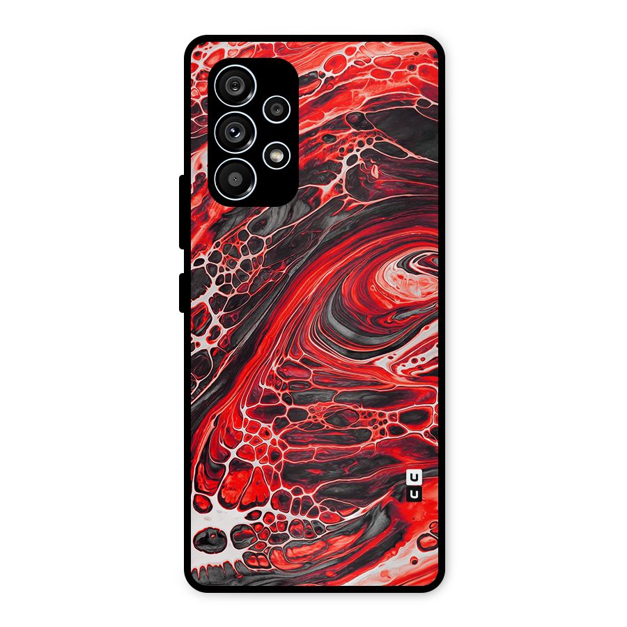 Abstract Pattern Gradient Marbled Metal Back Case for Galaxy A53 5G