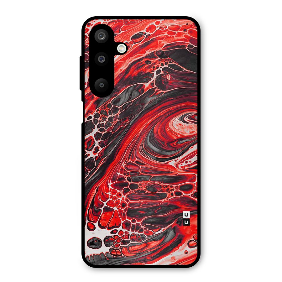 Abstract Pattern Gradient Marbled Metal Back Case for Galaxy M16