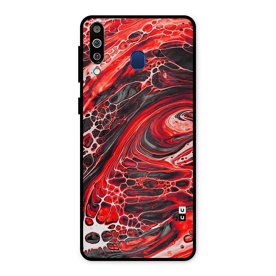Abstract Pattern Gradient Marbled Metal Back Case for Galaxy M30