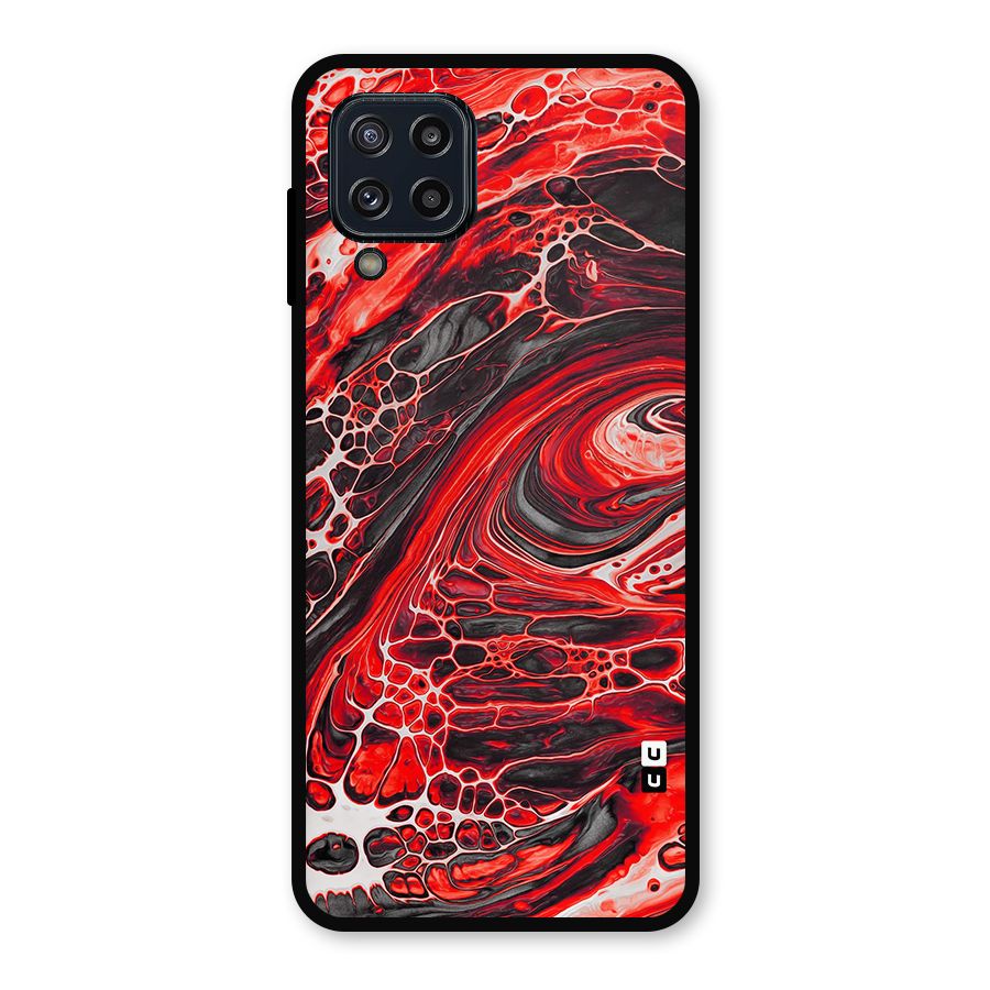Abstract Pattern Gradient Marbled Metal Back Case for Galaxy M32