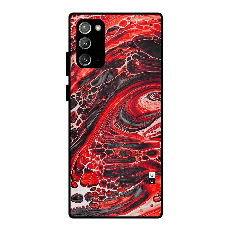 Abstract Pattern Gradient Marbled Metal Back Case for Galaxy Note 20