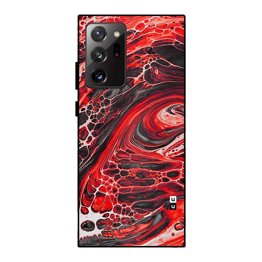 Abstract Pattern Gradient Marbled Metal Back Case for Galaxy Note 20 Ultra