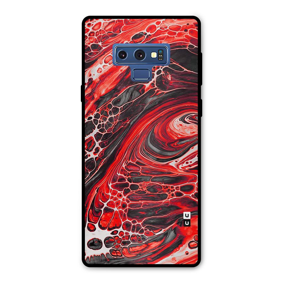 Abstract Pattern Gradient Marbled Metal Back Case for Galaxy Note 9