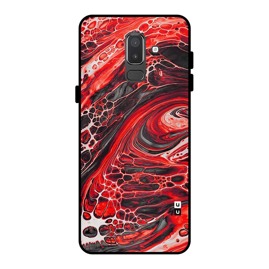 Abstract Pattern Gradient Marbled Metal Back Case for Galaxy On8 (2018)