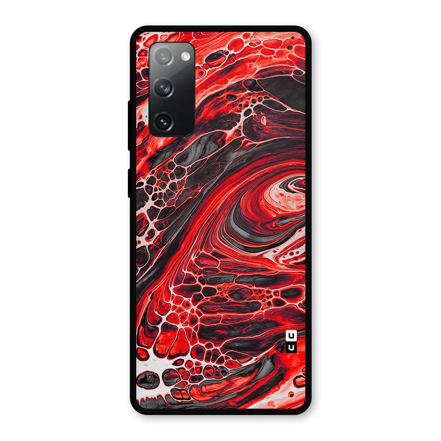 Abstract Pattern Gradient Marbled Metal Back Case for Galaxy S20 FE