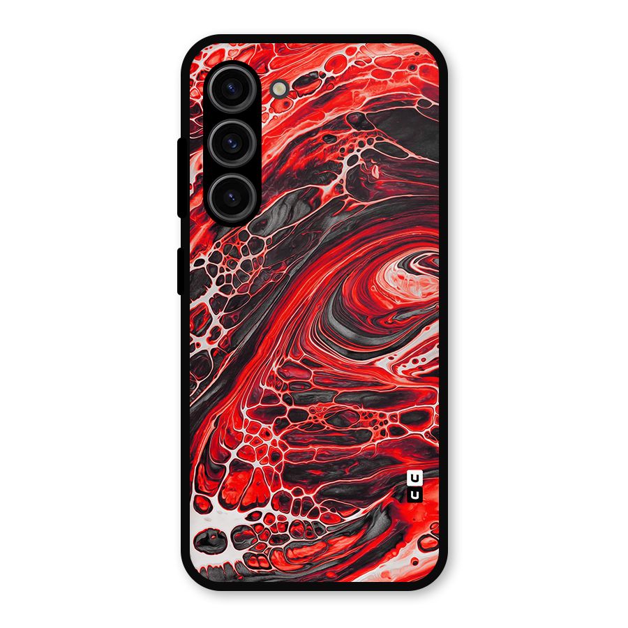 Abstract Pattern Gradient Marbled Metal Back Case for Galaxy S23