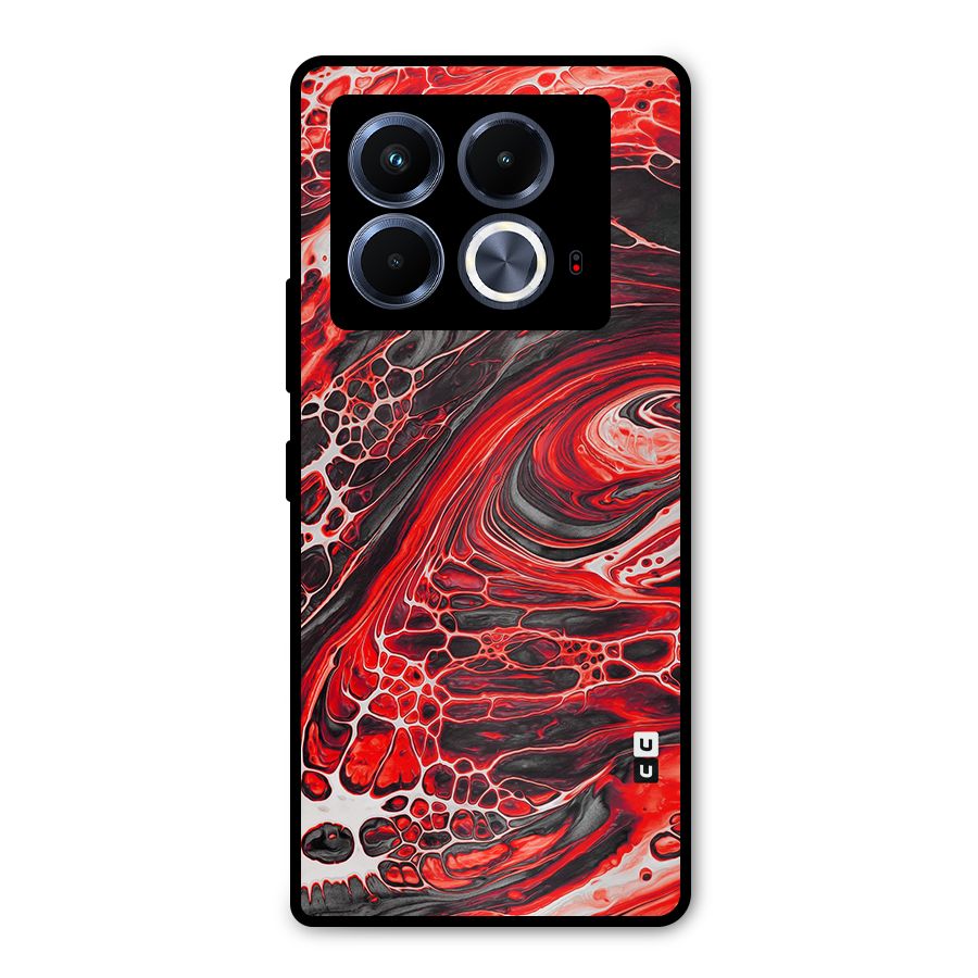 Abstract Pattern Gradient Marbled Metal Back Case for Infinix Note 40 5G