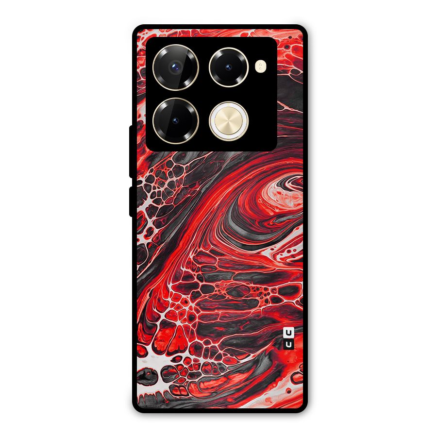 Abstract Pattern Gradient Marbled Metal Back Case for Infinix Note 40 Pro Plus