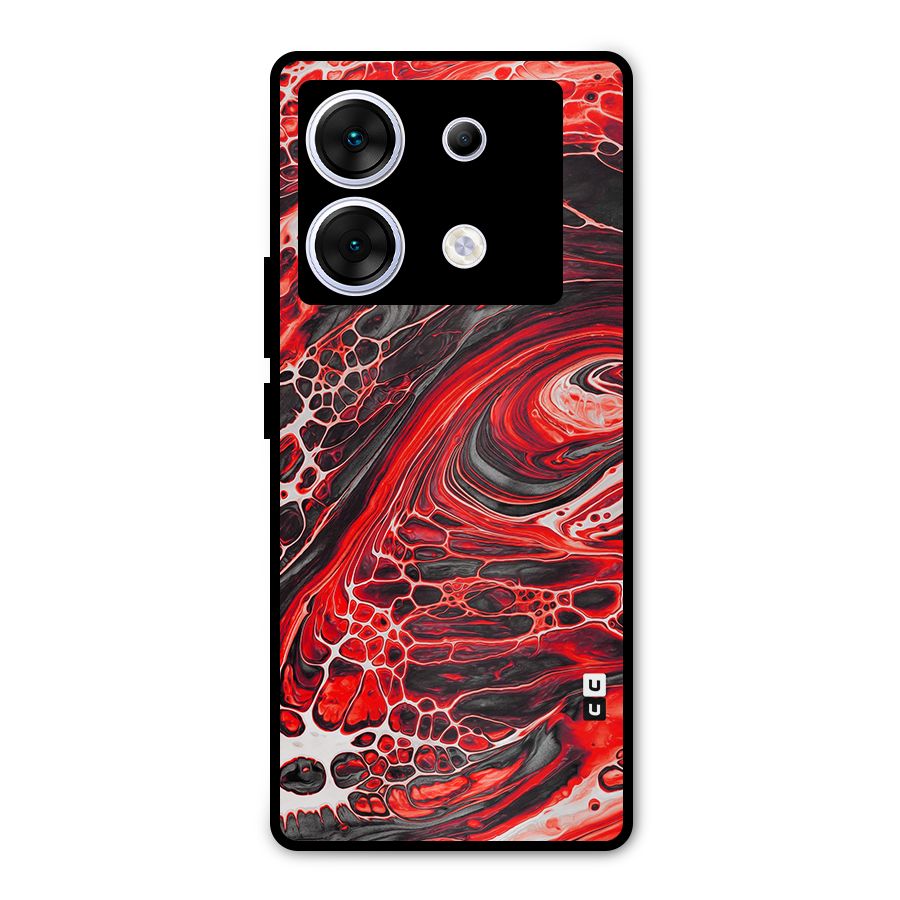 Abstract Pattern Gradient Marbled Metal Back Case for Infinix Zero 30 5G
