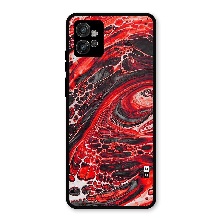 Abstract Pattern Gradient Marbled Metal Back Case for Moto G32