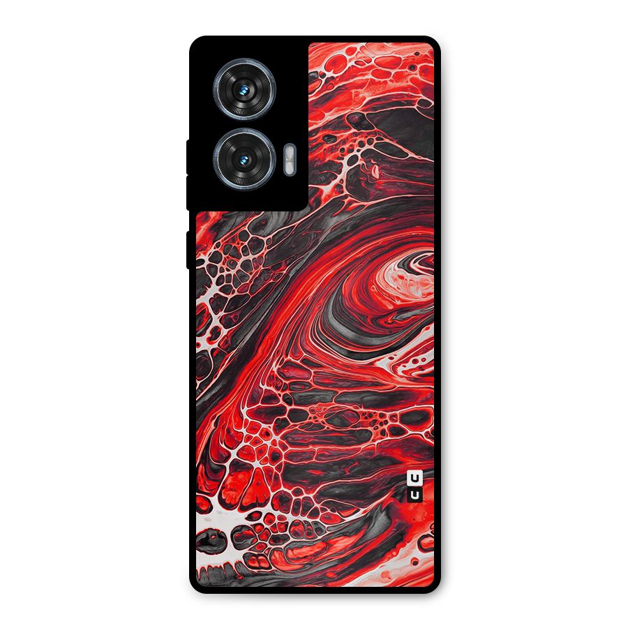 Abstract Pattern Gradient Marbled Metal Back Case for Motorola G96