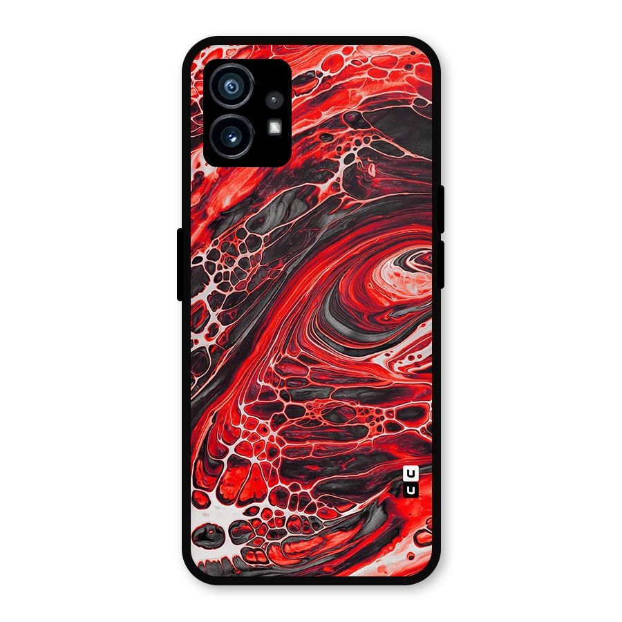 Abstract Pattern Gradient Marbled Metal Back Case for Nothing Phone 1