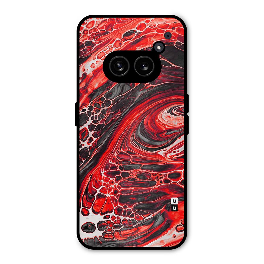 Abstract Pattern Gradient Marbled Metal Back Case for Nothing Phone 2a Plus