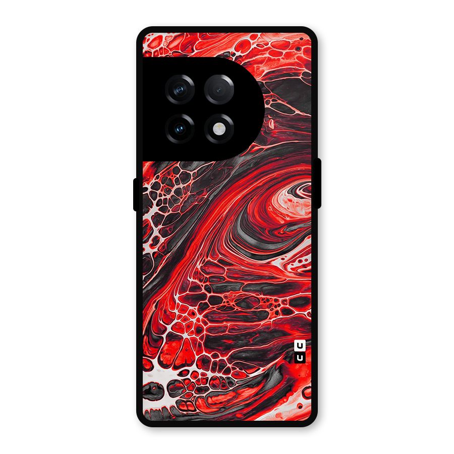 Abstract Pattern Gradient Marbled Metal Back Case for OnePlus 11R