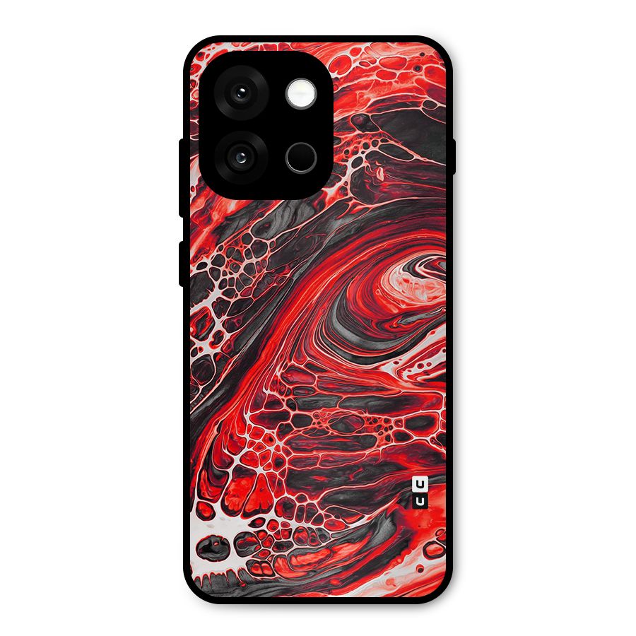 Abstract Pattern Gradient Marbled Metal Back Case for OnePlus 13s
