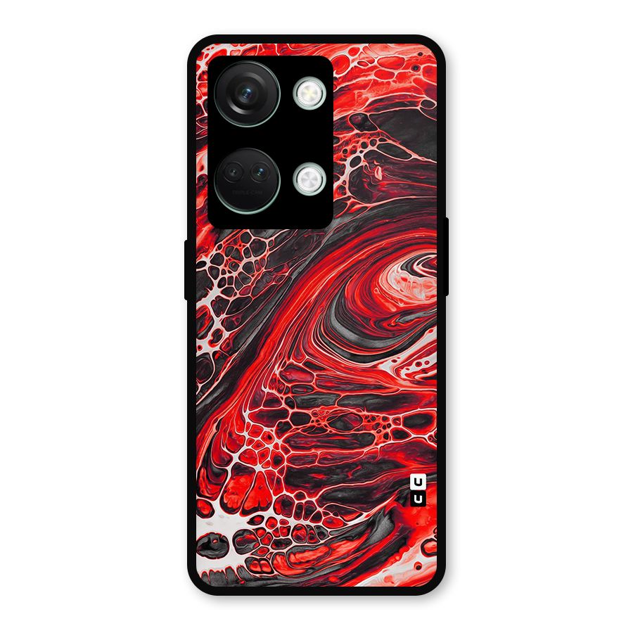 Abstract Pattern Gradient Marbled Metal Back Case for OnePlus Nord 3