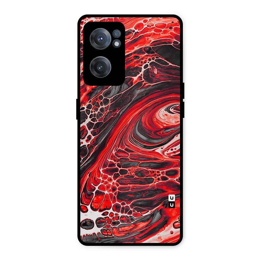 Abstract Pattern Gradient Marbled Metal Back Case for OnePlus Nord CE 2 5G