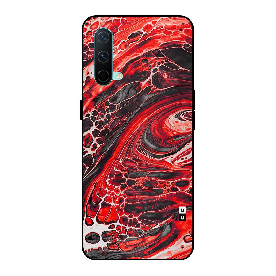 Abstract Pattern Gradient Marbled Metal Back Case for OnePlus Nord CE 5G
