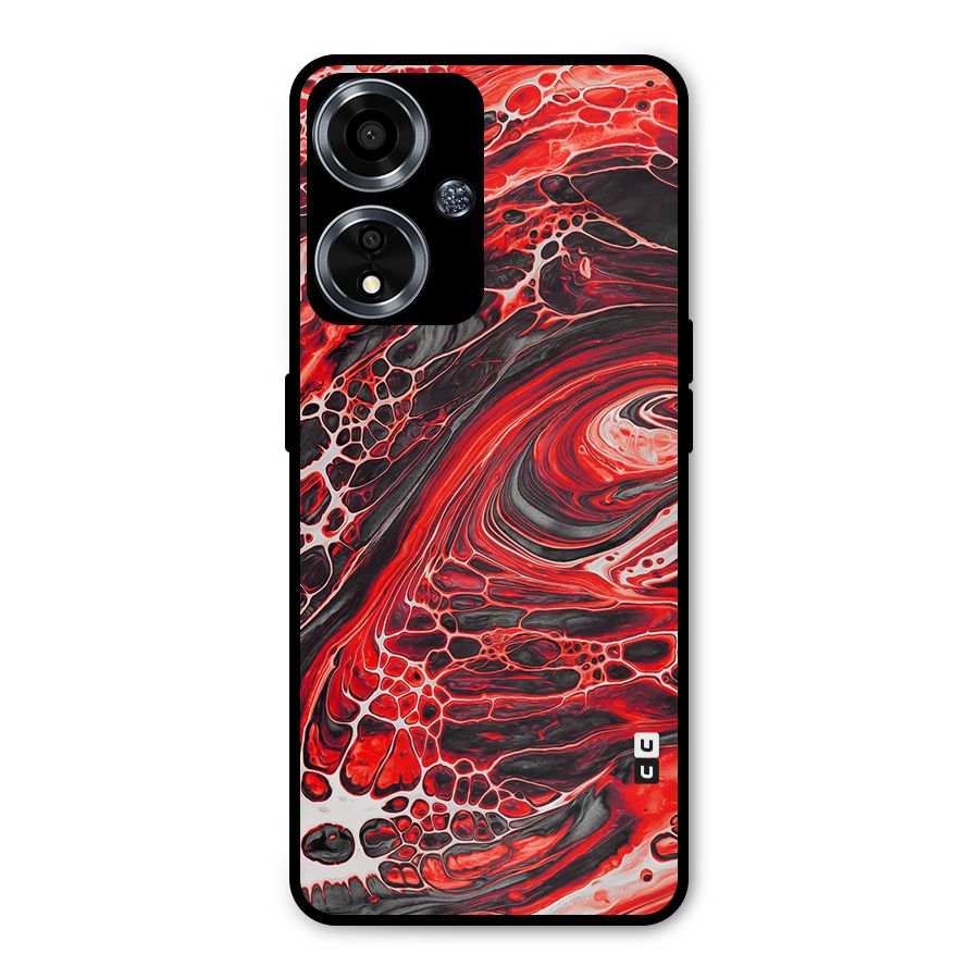 Abstract Pattern Gradient Marbled Metal Back Case for Oppo A59