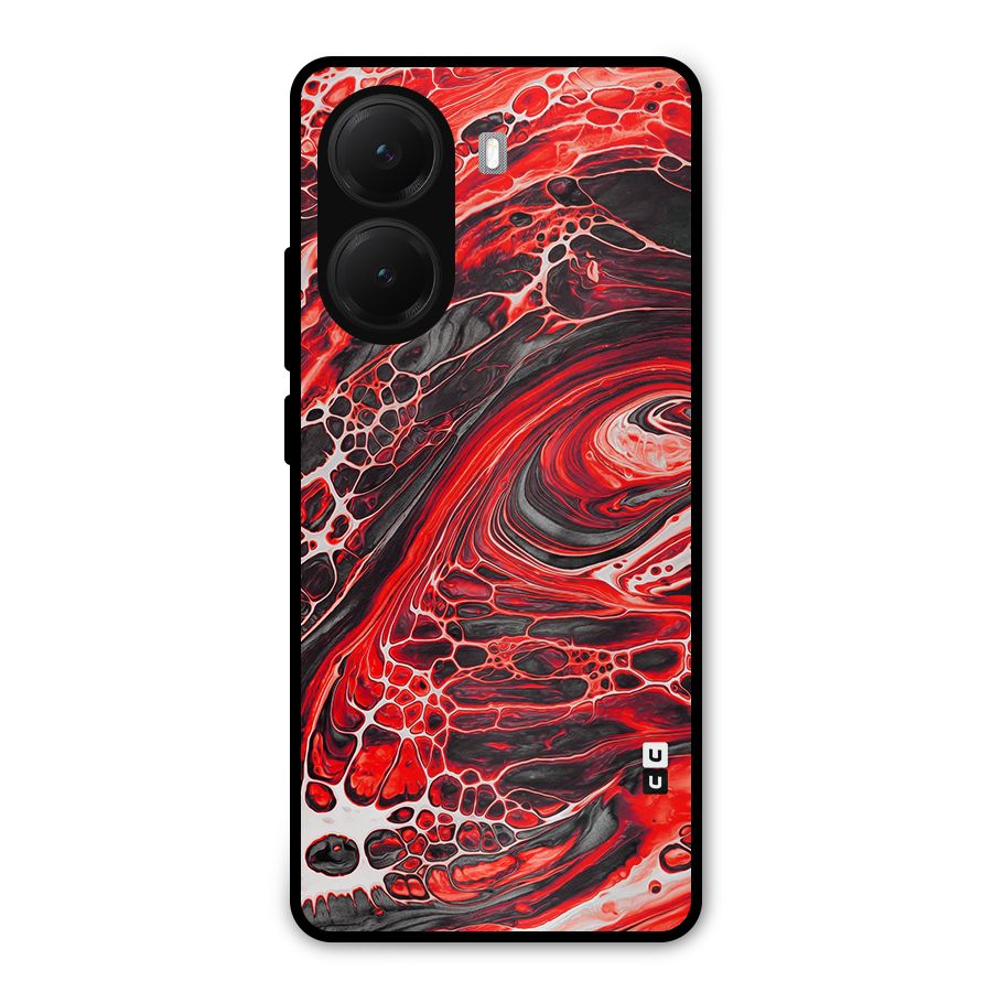 Abstract Pattern Gradient Marbled Metal Back Case for Poco X7 Pro