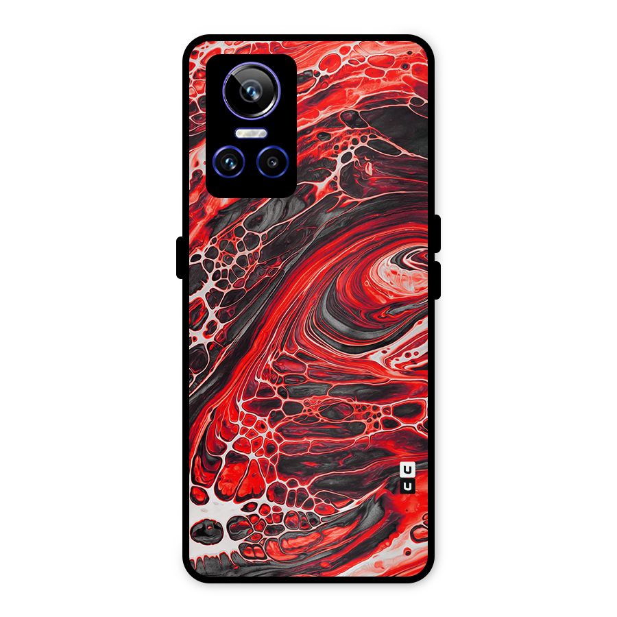 Abstract Pattern Gradient Marbled Metal Back Case for Realme GT Neo 3