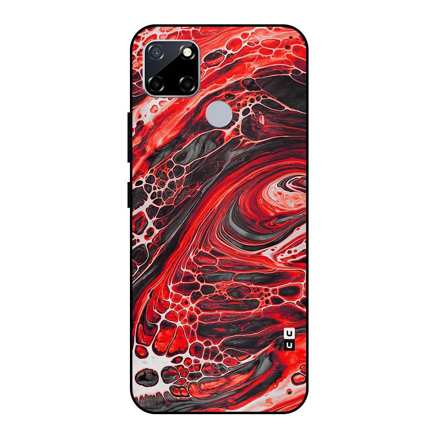 Abstract Pattern Gradient Marbled Metal Back Case for Realme Narzo 20