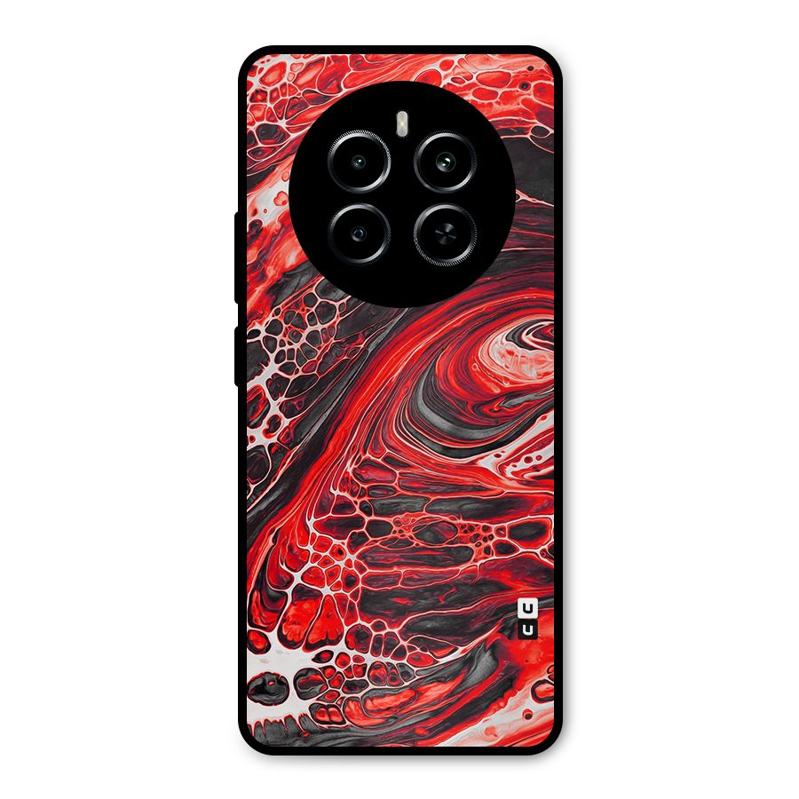 Abstract Pattern Gradient Marbled Metal Back Case for Realme P1