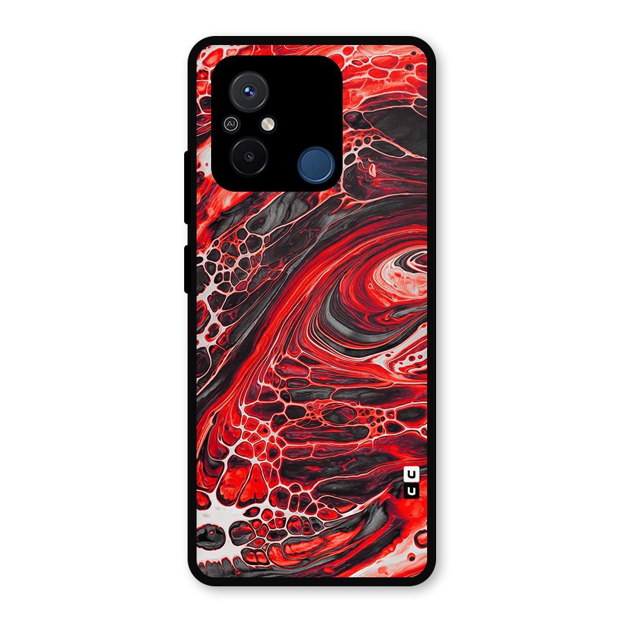 Abstract Pattern Gradient Marbled Metal Back Case for Redmi 12C