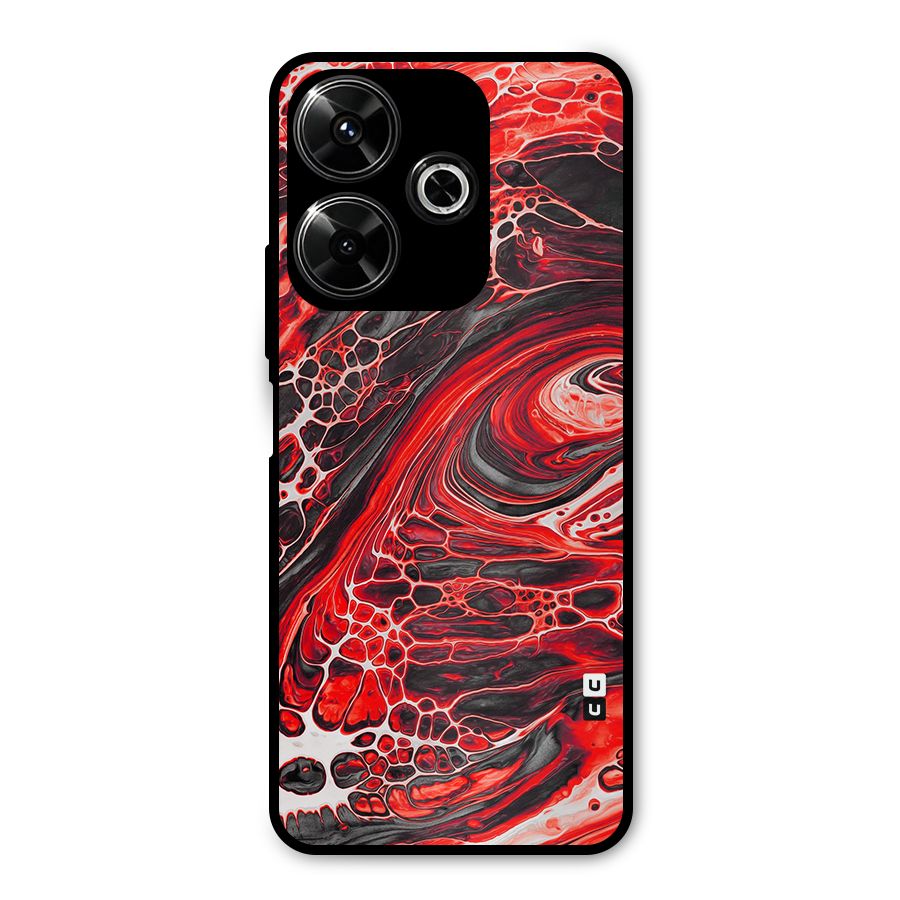 Abstract Pattern Gradient Marbled Metal Back Case for Redmi 13 5G