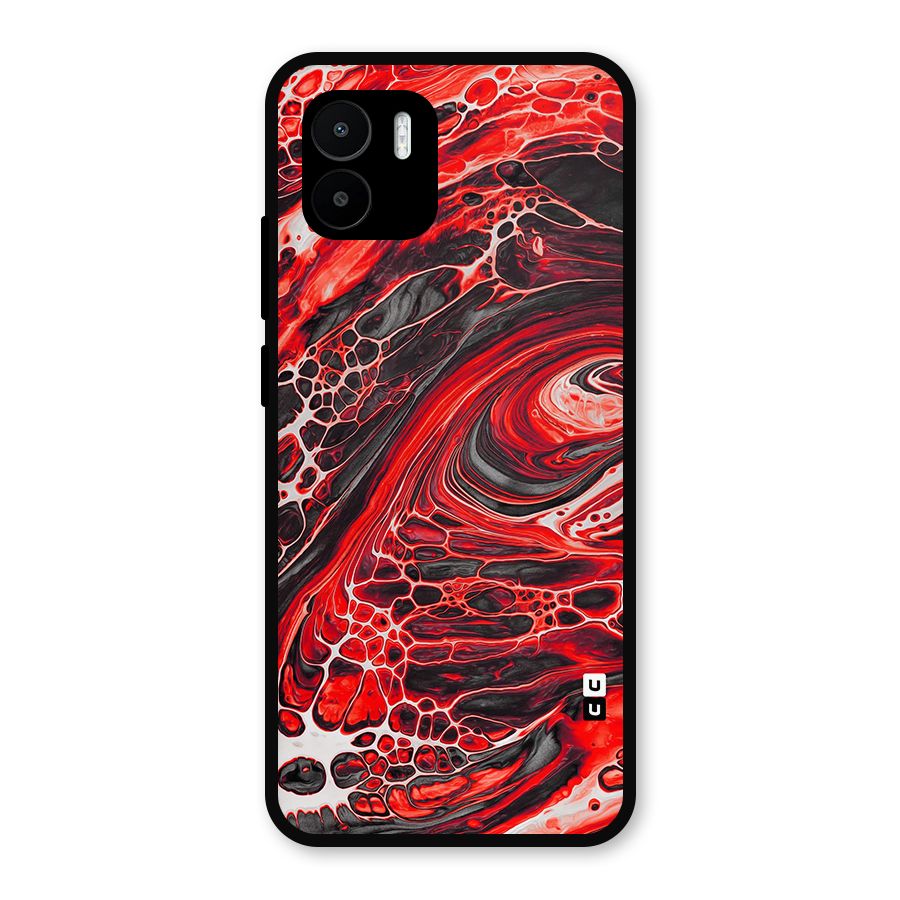 Abstract Pattern Gradient Marbled Metal Back Case for Redmi A2
