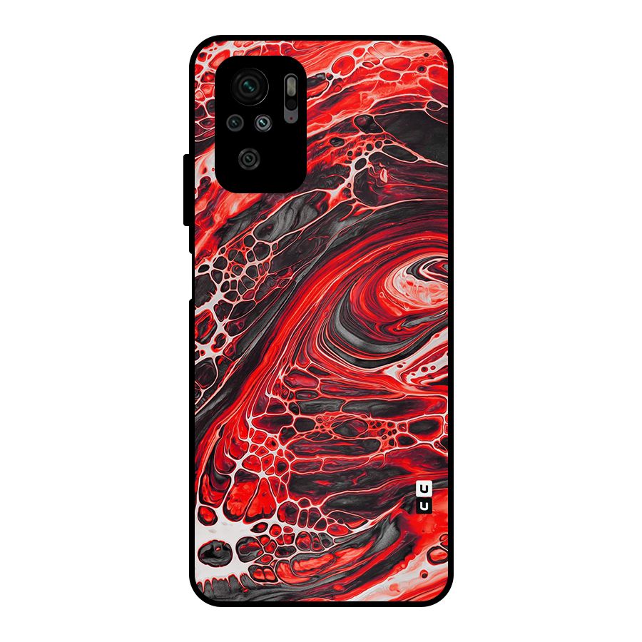 Abstract Pattern Gradient Marbled Metal Back Case for Redmi Note 10S