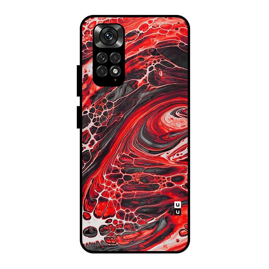 Abstract Pattern Gradient Marbled Metal Back Case for Redmi Note 11 Pro