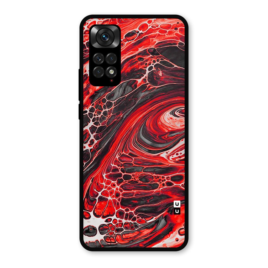 Abstract Pattern Gradient Marbled Metal Back Case for Redmi Note 11s