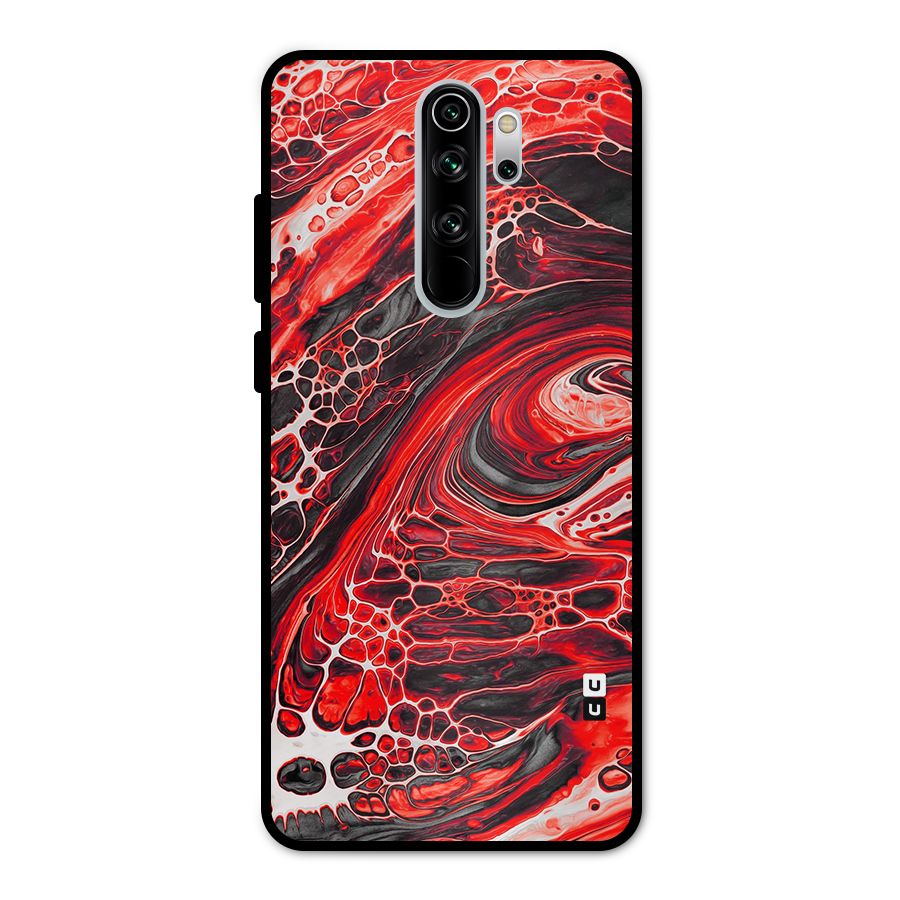 Abstract Pattern Gradient Marbled Metal Back Case for Redmi Note 8 Pro
