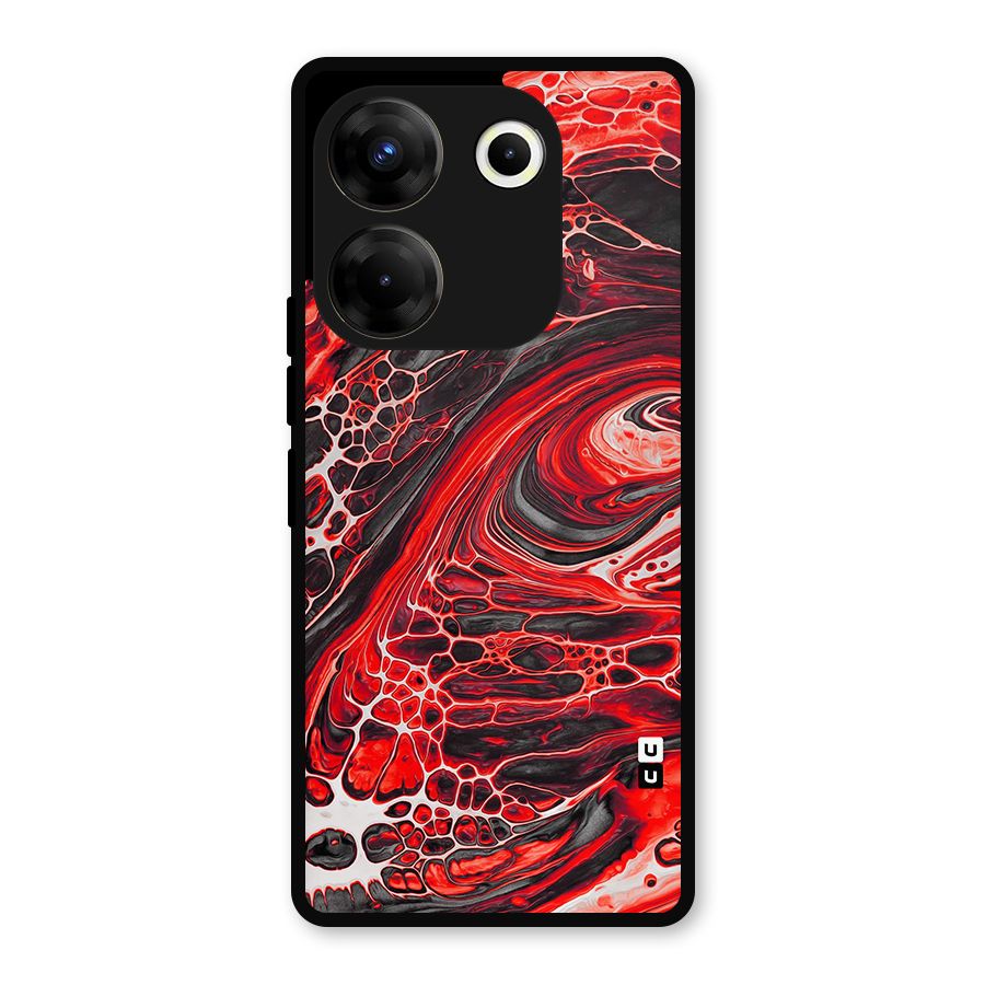 Abstract Pattern Gradient Marbled Metal Back Case for Tecno Camon 20 Pro