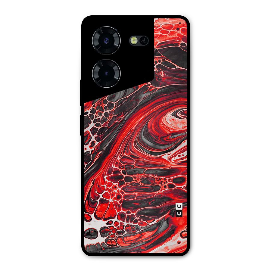 Abstract Pattern Gradient Marbled Metal Back Case for Tecno Pova 5 Pro 5G