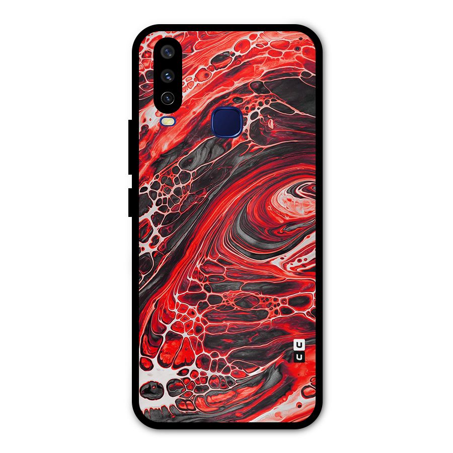Abstract Pattern Gradient Marbled Metal Back Case for Vivo V17
